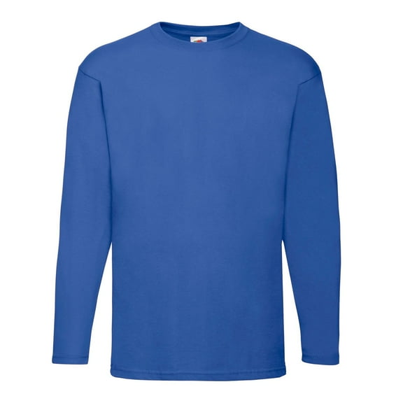 Fruit of the Loom Adult Valueweight Plain Long-Sleeved T-Shirt