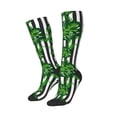 thumbnail image 2 of Easygdp Palm Greenery Soccer Socks Sport Knee High Socks Calf Compression Athletic Socks for Men and Women, 2 of 9