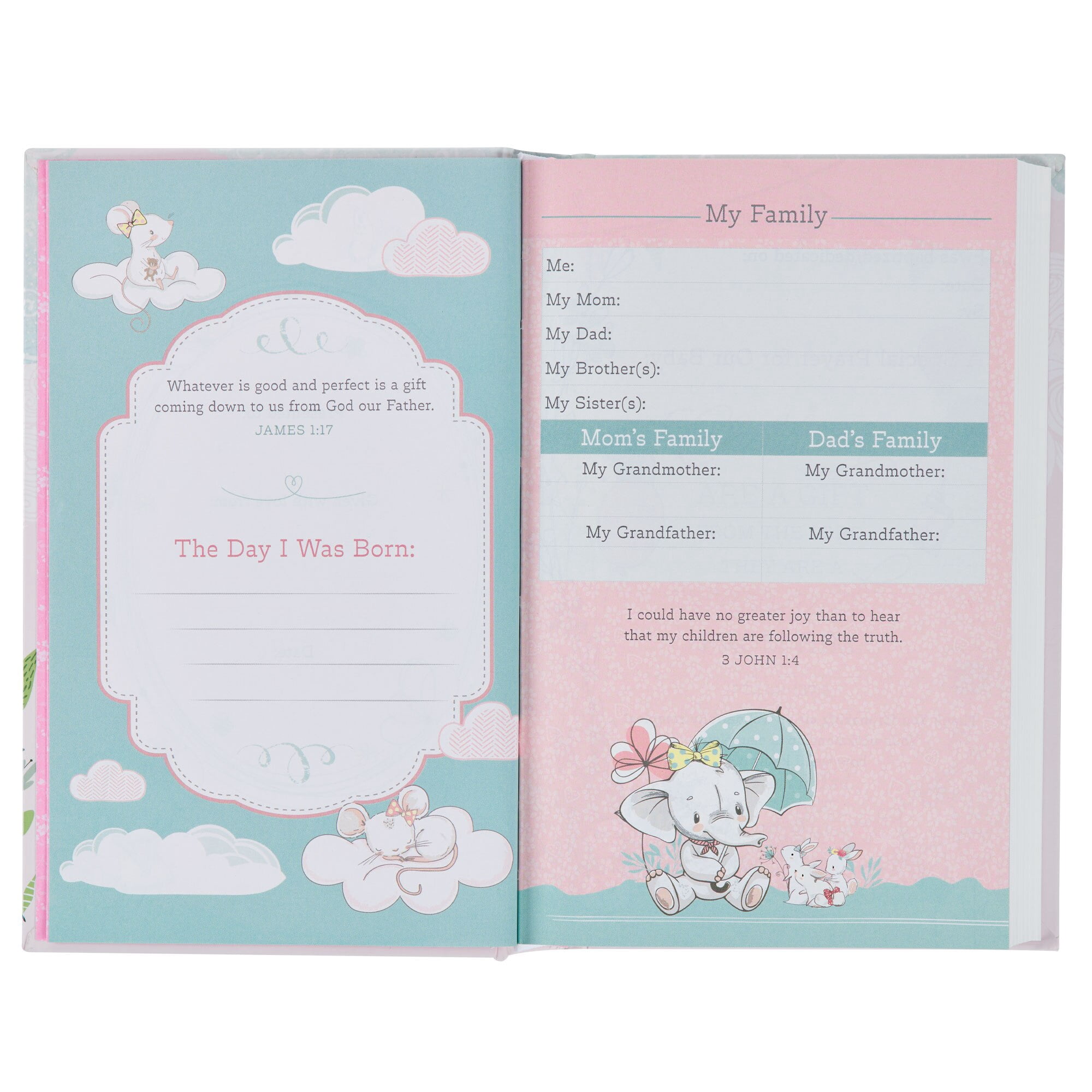 Bible NLT Infant (Hardcover, Pink) (Hardcover)
