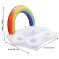 thumbnail image 2 of Rainbow Cloud Inflable Bar Piscina Copa Soporte para bebidas Playa Piscina Fiesta Posavasos inflable tholdsy HA6257-00B, 2 of 6