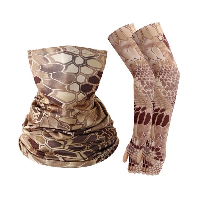 Bgsha Cycling Headscarf Sleeves Set Outdoor Fishing Breathable Quick Dry Balaclava