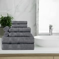 thumbnail image 2 of BNM Smart Dry Cotton Bath, Hand, Face Towel Set, Grey, 2 of 5