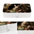 thumbnail image 4 of Easter PU Leather Jewelry Box with Removable Compartment and Earring Holder, Portable Travel Organizer, 4 of 6