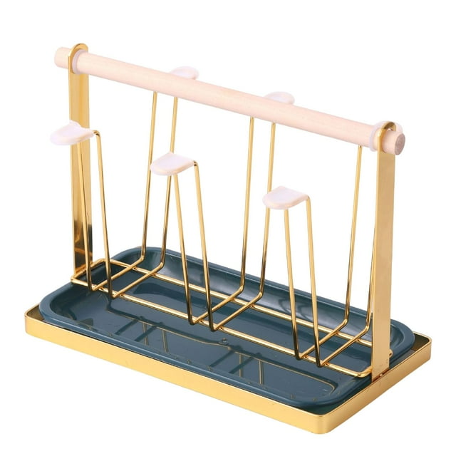 Portavasos de hierro moderno Sunnimix soporte para taza de cocina dorado