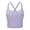 Purple, variant on Womens Longline Sports Bras Strappy Open Back Workout Tank Tops Medium Support Criss Cross Athletic Yoga Top Purple S