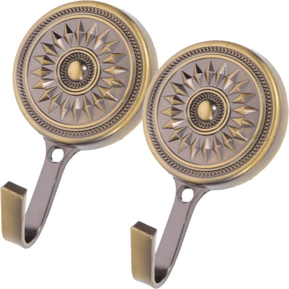 LEORX Golden Zinc Alloy Curtain Holdbacks for Storage - Leorx 2Pcs