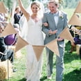 thumbnail image 2 of Hessian Bunting Flags Banner Rustic Burlap Banner Wedding Party Decoration, 2 of 11