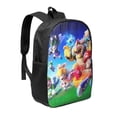 thumbnail image 2 of Lsque Mario Print 17in Student Backpack - School, Travel, Work Bookbag -Laptop Backpack,Water Resistant College School Computer Bag, 2 of 8