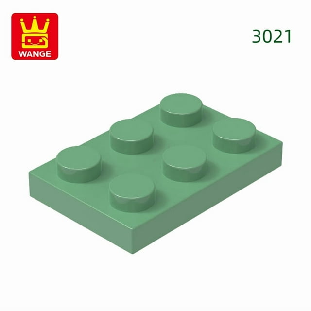 113Pcs/Lot 3021 2X3 Base Building Blocks Classic Thin Bricks 90 Colors Compatible With Accessories Children Toys Gift Box 54.Sand Green about 113pcs