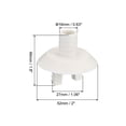 thumbnail image 2 of Uxcell 27mm Air Conditioner Drain Hose Connector, 1 Pcs Universal Drain Connector with Clamp, White Style 2, 2 of 5