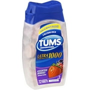 (2 pack) (2 Pack) Tums ultra strength 1000 assorted berries antacid/calcium supplement chewable tablets, 72 ct (pack o
