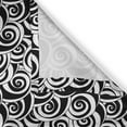 thumbnail image 4 of Ambesonne Geometric Window Valance, Monochrome Swirled Vortex, 54" X 12", Black and White, 4 of 5