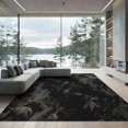 thumbnail image 2 of ODIKA 8'x10' Washable Area Rug Abstract Crisp Tan Printed Edges Subtle Blending Rectangular for King Size Bedroom Under Bed, Master Suite, Non-Shedding, Easy Care, 2 of 7