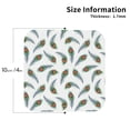 thumbnail image 2 of Kdxio Colorful Grass Funny Coasters,4 Pcs Leather Coasters,Housewarming Gifts,Protect Furniture from Water Marks Scratch and Damage, 2 of 8
