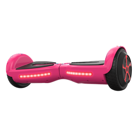 Voyager Hover Flow Pink Hoverboard with Lights for Kids Ages 5+
