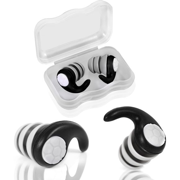 Swimming Ear Plugs,Soft Reusable Waterproof Ear Plugs Silicone Noise Reduction Earplug for Adults Swimming Surfing Showering