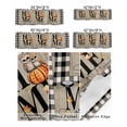 thumbnail image 2 of Curtain Valance for Windows Fall Thanksgiving Home Text Owl Pumpkin Kitchen Valances Rod Pocket Short Curtains,Farm Retro Wood Board Window Treatment Panel for Living Room Bathroom Bedroom 42x12in, 2 of 8