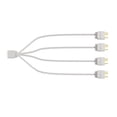 thumbnail image 4 of Cable Adaptador Conector Splitter ARGB 5V 3PIN 33 5 Cm para Computadora (1 A 4), 4 of 8