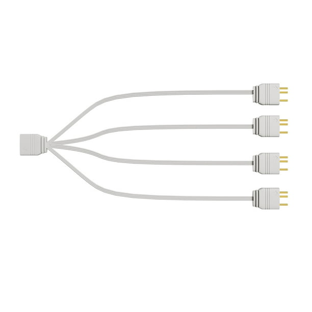 ARGB Splitter 5V 3PIN Connector Adapter Cable 33.5cm for Computer (1 to 4)