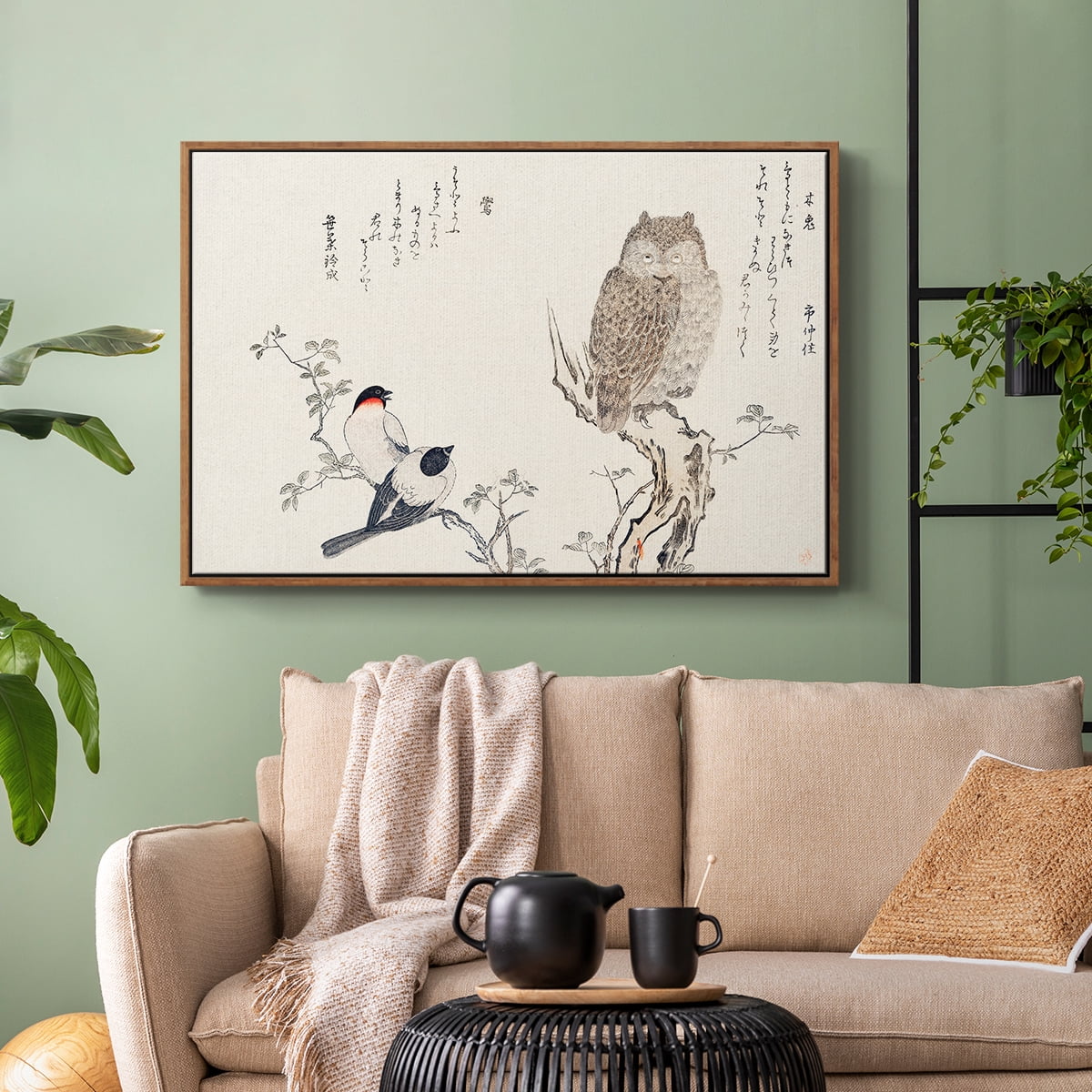 Vintage Landscape-CCXCIX By Wexford Home Framed in Walnut Wood Gallery Wrapped Canvas 27 in. x 41 in.