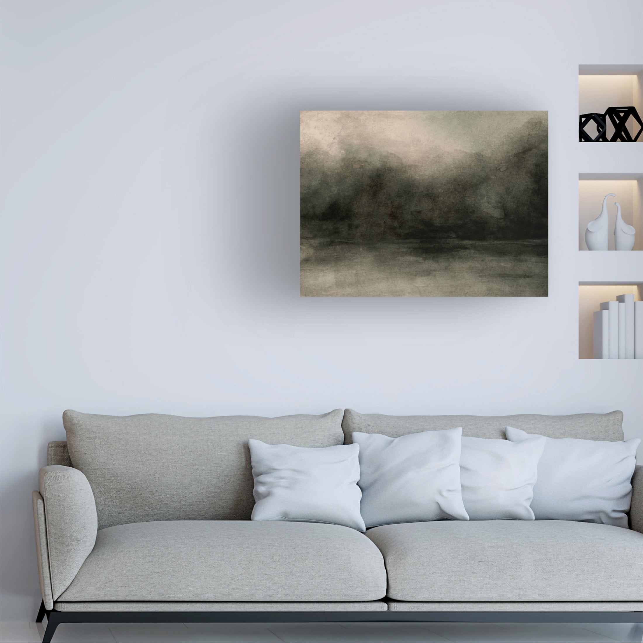 Trademark Fine Art Emma Caroline Smoky Tree Horizon II Canvas Wall Art