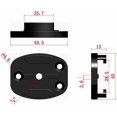 thumbnail image 2 of czcpp-CNC Aluminum Flat Surface Mount w/Tripod cam Adapter (Black) Compatible with GoPro Hero3/3+/4/5/6/7/8/9/MAX, Insta360 ONE R, Osmo Action (1 Pcs), 2 of 4
