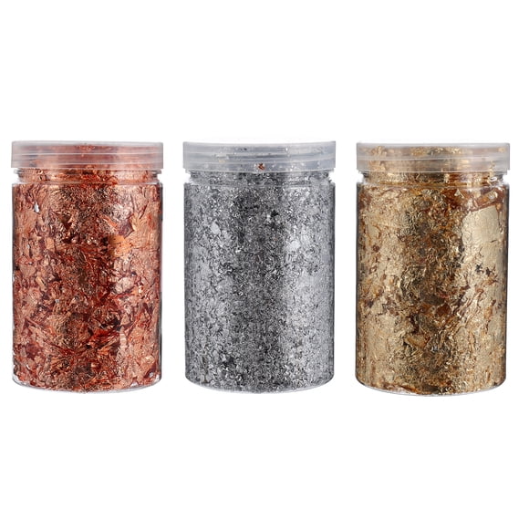 EeaseMX 3 pegatinas para uñas con purpurina dorada y plateada