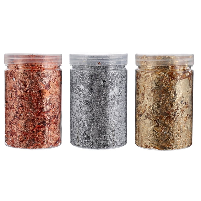 pegatinas para uñas con purpurina dorada y plateada