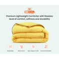 thumbnail image 3 of SGI Microfiber Comforter Set Oversized Queen Size Golden Solid 3 Piece, 3 of 5
