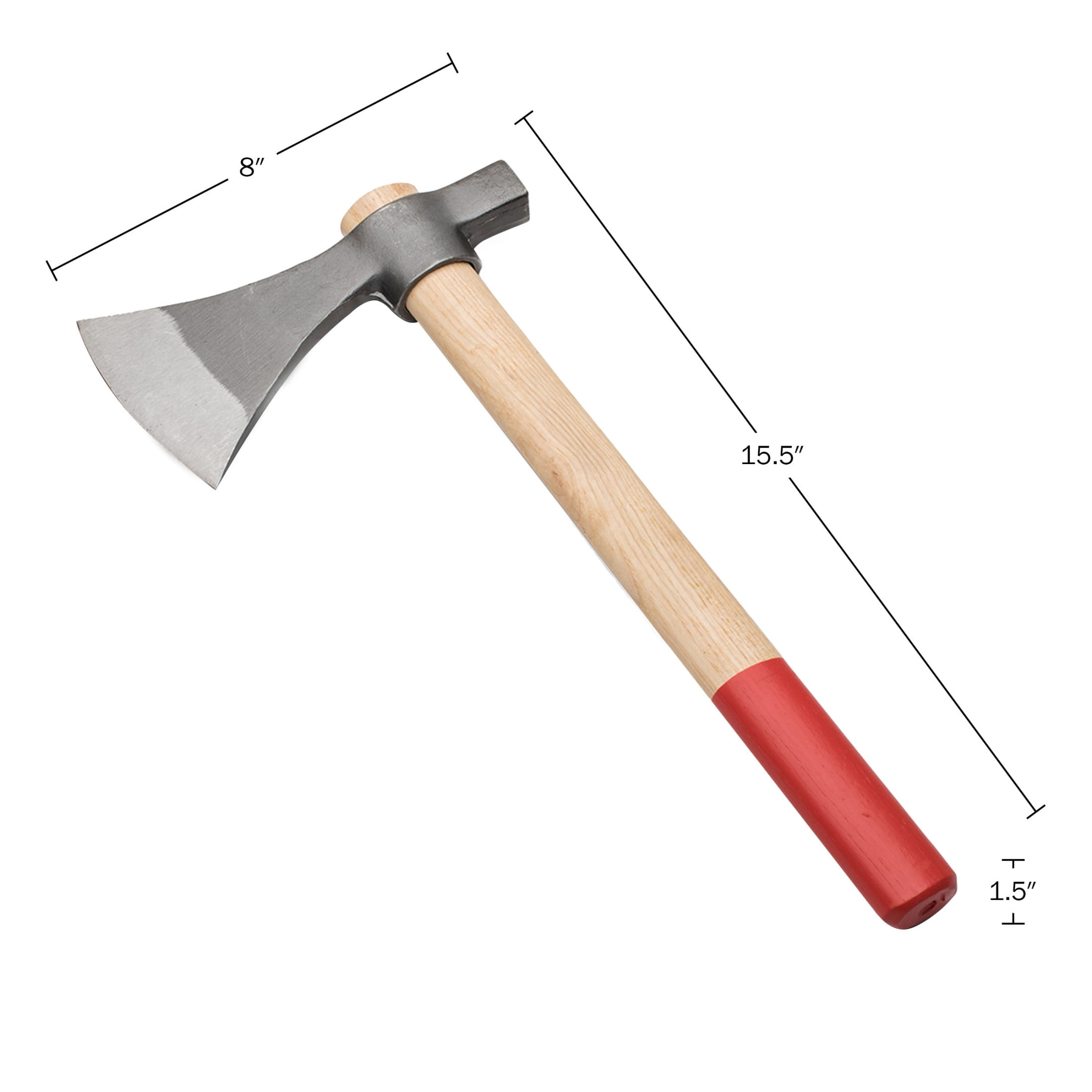 Kings County Tools Camping Hatchet Tomahawk Axe with Drop-Forged Carbon Steel Blade and Wood Handle