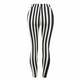 thumbnail image 6 of Guluxicc Leggings for Women Stretch Tummy Control High Rise Yoga Pants Halloween Striped Leggings, 6 of 7