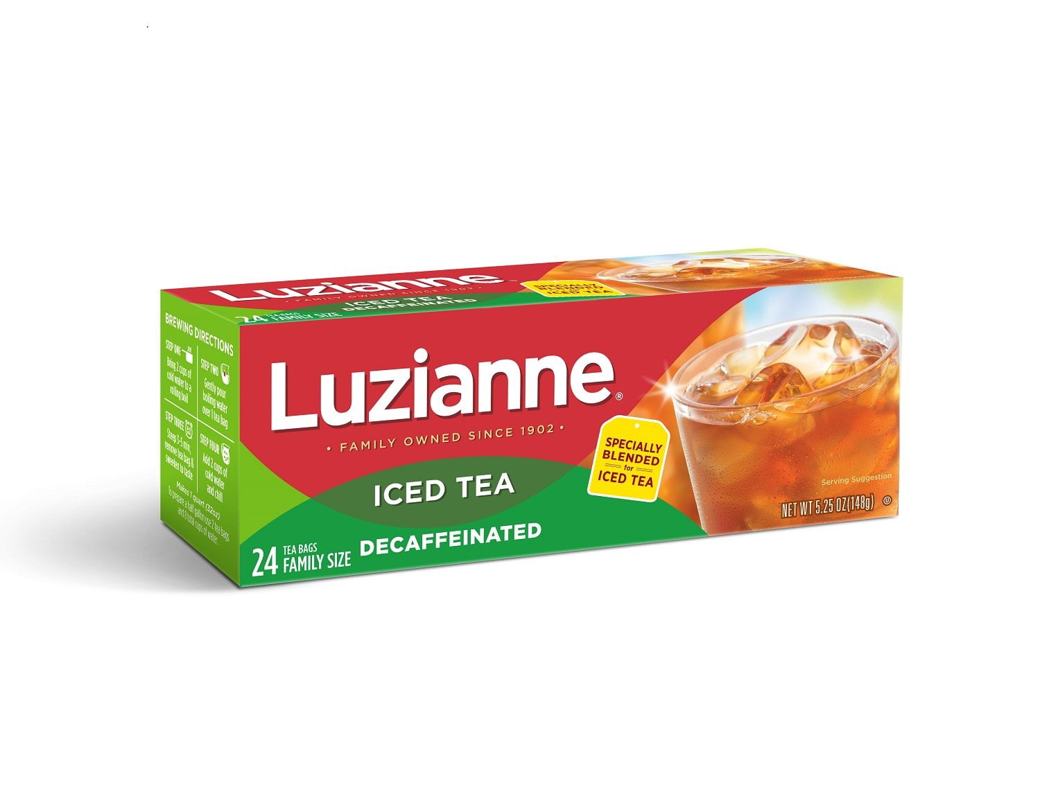 Luzianne Decaffeinated Iced Tea Bags 24 ct. Box (Pack of 6) Walmart