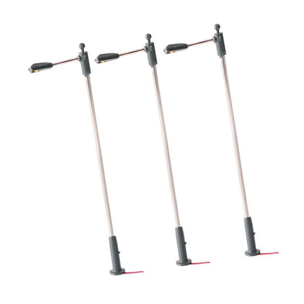 3 farolas LED miniatura para maquetas de trenes y ferrocarriles, ideales para proyectos de bricolaje. Estilo B