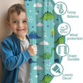 thumbnail image 3 of Blackout Kids Curtains,Light Blue Dinosaurs Clouds Trees Pattern Childrens Insulated Curtains Set Of 2,Bedroom Essentials,Toddler Room Decor 42"x63", 3 of 5
