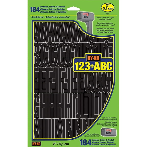 Hy-Ko Vinyl Letters, Numbers & Symbols