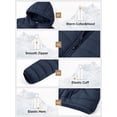 thumbnail image 4 of GEO-THERM Mens Lightweight Puffer Jacket with Hood Warm Quilted Winter Jacket Casual Thermal Insulated Coat for Ski Travel, 4 of 7