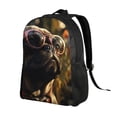 thumbnail image 2 of Haiem Pug Wearing Sunglasses Flowers Backpack - Stylish and Durable 15-inch Laptop Backpack with Waterproof Oxford Fabric, 2 of 8