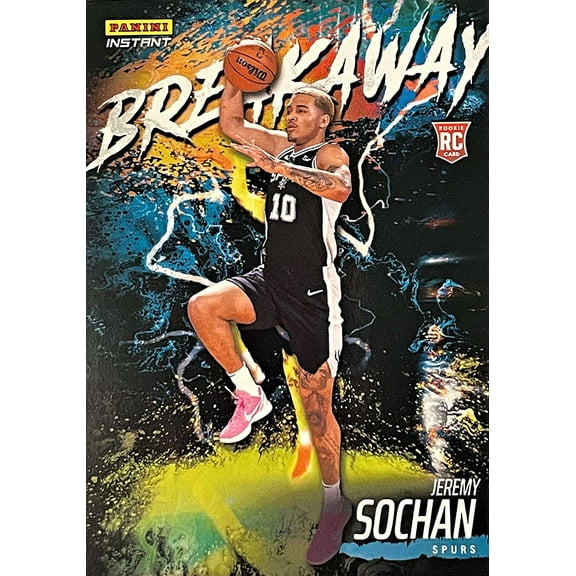 NBA 2022-23 Instant Breakaway Basketball   Jeremy Sochan Trading Card #24 (Rookie) (Panini)