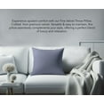 thumbnail image 4 of A1HC Hypoallergenic Down Alternative Decorative Throw Pillow, 24x24 in, Square, Pack of 1, Slat Grey, 4 of 5