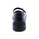 thumbnail image 5 of Zapato escolar Coqueta para niña de piel negro Jazz con hebilla, 5 of 7