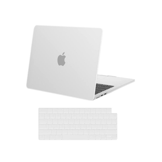 Case for MacBook Air 13.6 inch 2022 Release A2681 M2 Chip with Liquid Retina Display & Touch ID, Protective Plastic Hard Cover with Transparent Keyboard Cover