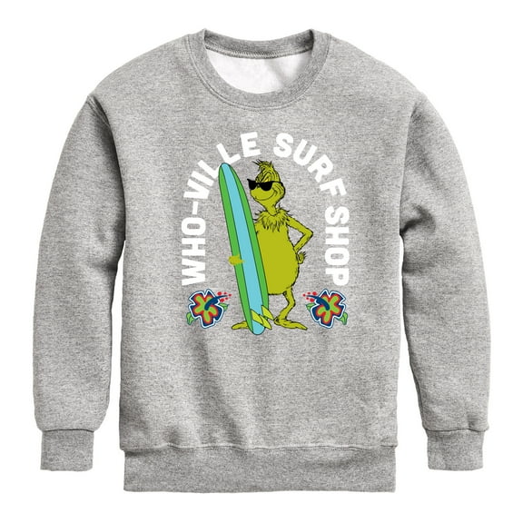 The Grinch - Whoville Surf Shop - Toddler & Youth Crewneck Fleece Sweatshirt