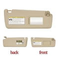 thumbnail image 4 of Left & Right Sun Visor For Toyota Highlander 2004-2007, Driver & Passenger Side Sunvisor Replace 74320-48260-A0-Copilot-right-beige, 4 of 5
