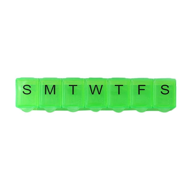Plastic Weekly Pill Box Daily Organiser Medicine Tablet Storage 1pcs