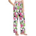 thumbnail image 2 of FORMRS Women's Pajama Pants with Pockets Soft Comfy Loungewear Sleep Bottom, Sizes S-2XL, Abstract Geometric, 2 of 8