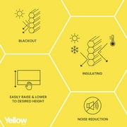 Yellow Blinds Cordless Honeycomb Cellular Shade Skyline Blackout - 34.5W X 84H