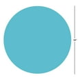 thumbnail image 4 of Way to Celebrate! Teal Plastic Round Tablecloths, 84in, 2ct, 4 of 7