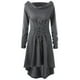 thumbnail image 5 of ICHUANYI Clearance Women's Casual Long Sleeve Ladies Sweatshirts With Hood Solid Bandage Dress(Gray, XXL) ICHUANYI WER2023081010961, 5 of 8