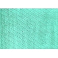 thumbnail image 1 of Ahgly Company Machine Washable Indoor Rectangle Solid Turquoise Blue Modern Area Rugs, 2' x 4', 1 of 4