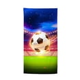 thumbnail image 2 of Cififendec Soccer Theme Microfiber Beach Towel, Super Soft, Oversized, 63"*31.5", Absorbent and Quick Dry Beach Towel, Soccer Fans Gift, 2 of 5